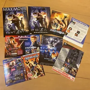 FANTASTIC FOUR rare Japan / KOREA flyer poster/promo x6 SET Jessica ALBA MARVEL - Picture 1 of 11