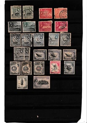 Aden 1953 Queen Elizabeth II old stamps Nice Priced. - Image 1 of 2