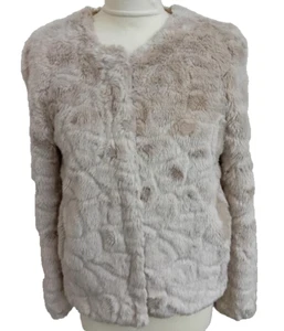 French Connection Ladies Faux Fur/Leather Jacket Size:UK 6 - Preowned - Picture 1 of 10
