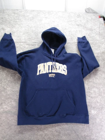 Pitt Hoodie mens Large Blue Logo Pittsburgh Sweatshirt Pro Edge Panthers Cover