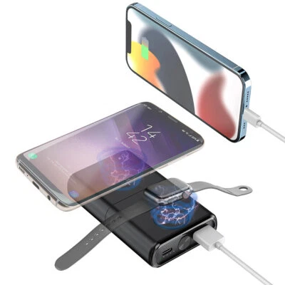 revolt 3in1-Wireless-Powerbank für iPhone & AppleWatch, USB-C PD, 10Ah, 22,5W - Bild 1 von 4