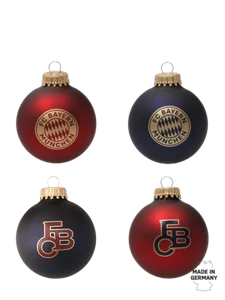 FC Bayern MÚNICH Bola De Navidad 4 Piezas | Multicolor - Imagen 1 de 3