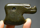 6.5CM Old China Hongshan Culture jade Jadeite Carved Animal Axe weapon Pendant