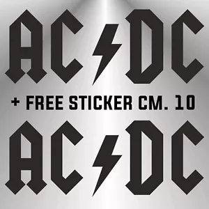AUFKLEBER Fensteraufkleber AC DC AC/DC HARD ROCK METAL PUNK +1 FREE STICKER cm10 - Bild 1 von 1