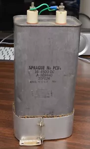 SPRAG ÖLGEFÜLLTER HOCHSPANNUNG LINEAR VERSTÄRKER FILTER KONDENSATOR 16uF 4500V DC - Bild 1 von 5