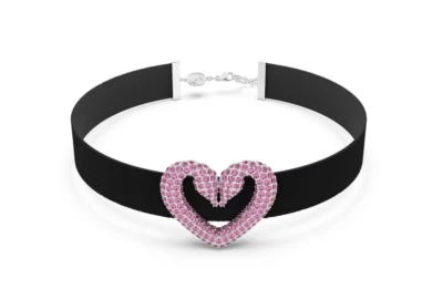 Swarovski 5631172 Girocollo Una Cuore Rosa Placcato Rodio - Immagine 1 di 2