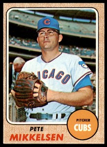 1968 Topps Pete Mikkelsen  VG-EX Chicago Cubs #516