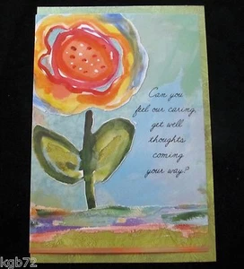 Leanin Tree Get Well Feel Better Flowers Greeting Card Multi Color R181 - Picture 1 of 2