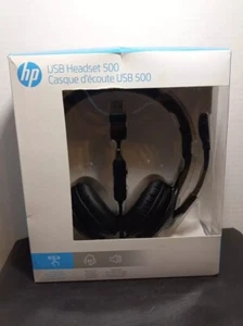 HP USB 500 Headset Natural Sound Skype Ready - Picture 1 of 4