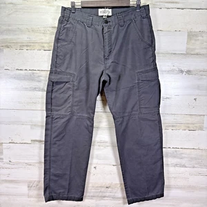 Pantaloni utility Field & Stream uomo grigi ripstop cargo gamba dritta taglia 33x28 - Foto 1 di 9