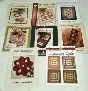 7 Thimbleberries Quilting Patterns-stocking, tree skirt, quilts, table runners - Picture 1 of 9