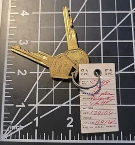 Keys to a 75 Crystler Newport - Picture 1 of 3