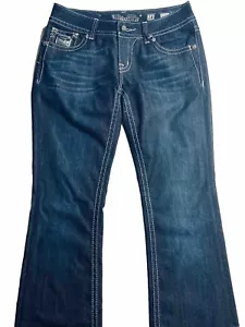Pantalones de mezclilla Miss Me Bootcut para mujer lavado medio azul talla 28 - Imagen 1 de 23
