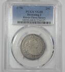 1796 Draped Bust Silver Quarter Small Eagle rev Certified Pcgs Vg 08 Browning 2