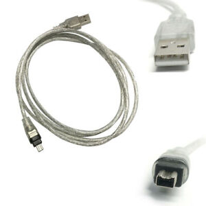 USB-Stecker auf Firewire IEEE 4-poliges Datenübertragungskabel-Konverterkabel