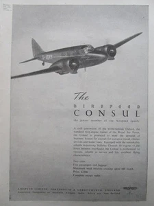 6/1946 PUB AIRSPEED CONSUL G-AGVY ARMSTRONG SIDDELEY CHEETAH ENGINE ORIGINAL AD - Picture 1 of 1