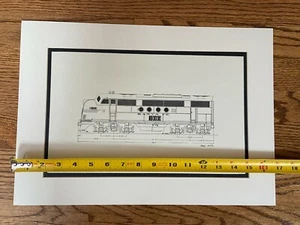 Santa Fe ATSF EMD Electro Motive GM Locomotives FT Outline Drawing 1952 A-B Set - Bild 1 von 5