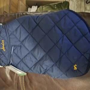JOULES FOR TOWN AND COUNTRY QUILTED COAT SMALL NAVY - Picture 1 of 1