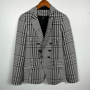 White House Black Market Plaid Tweed Blazer - Picture 1 of 7