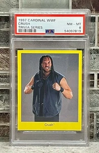 1997 Cardinal WWF CRUSH Trivia Series PSA 8 NM-MT 📈  - Picture 1 of 2