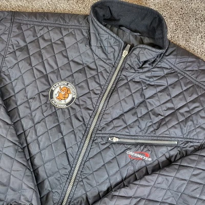 Obermeyer Mammoth Mountain Mens Black Quilted Jacket Full Zip Large - Image 1 of 4