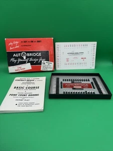 Vintage Auto Bridge Play-Yourself Bridge Game PGB Beginners Set In Box w/Manual - Picture 1 of 7