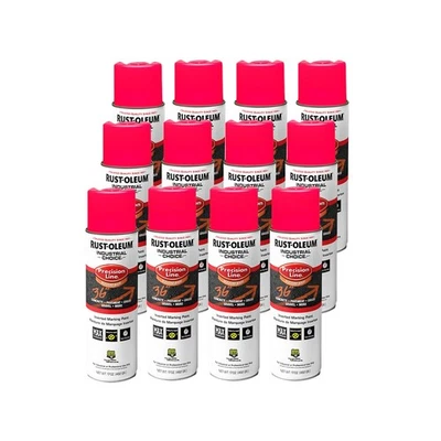Rust-Oleum 1661838-12PK Industrial Choice Inverted Solvent-Based Marking Spra... - Image 1 of 4