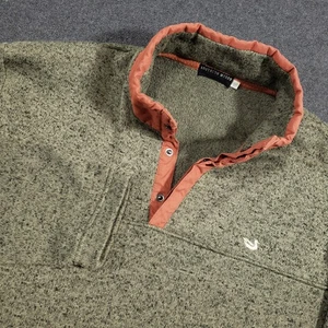 Southern Marsh Pullover 1/4 Snap Sweater Mens XL Green Orange Fieldtec Quarter - Picture 1 of 9