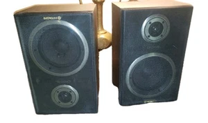 Vintage 80s Hitachi 8 Ohms 60W HS-MD03 Speakers Tested - Picture 1 of 8