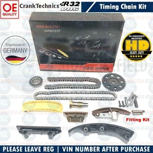 FOR AUDI A3 TT VW GOLF R32 3.2 TIMING CHAINS TENSIONERS GEARS KIT FITTING BOLTS - Picture 1 of 2