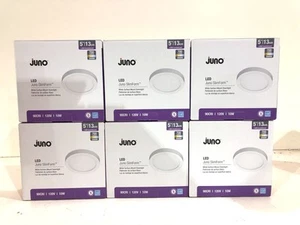 6PK Juno 5 inch Slimform 10-Watt White Integrated LED Ceiling Light Flush mount - Picture 1 of 3