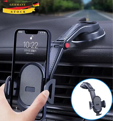 Handyhalterung Auto Armaturenbrett Universal 360° KFZ Handy Smartphone Halter DE - Bild 1 von 4