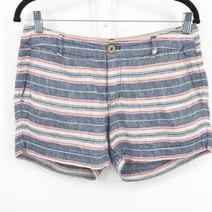 British Khaki 100% linen shorts Size 4 - Picture 1 of 5