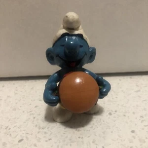 USED Vintage 1983 Schleich Peyo - Hamburger Smurf - Picture 1 of 5