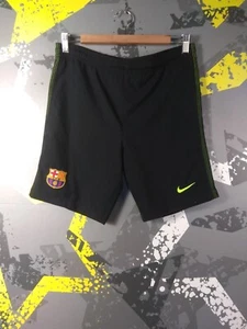 Barcelona Football Soccer Shorts Black Nike Young Size L 12-13YRS ig93 - Picture 1 of 8