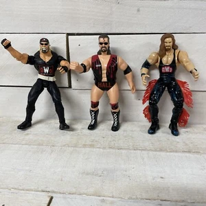 WCW / NWO Lot Of 3 90’s Wrestling Figures Hogan , Nash & Hall Fast Ship - Picture 1 of 7