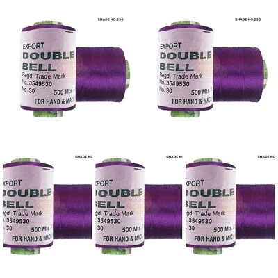 5X Viscose Rayon Yarn Thread Purple Colour 500mtr,Hand & machine embroidery - Image 1 of 3