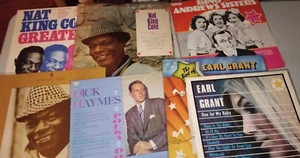 7 X LP LOT - NAT KING COLE EARL GRANT BING CROSBY DICK HAYMES - Picture 1 of 8
