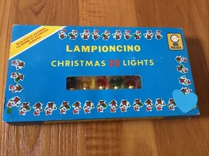 VINTAGE CHRISTMAS LIGHTS 70/80s Natale luci albero filo Lampioncino Maida - Foto 1 di 8