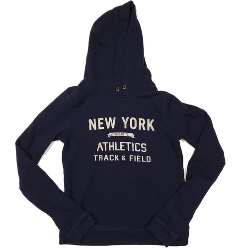 VETEMENTS Felpa con cappuccio blu Abercrombie & Fitch donna a maniche lunghe taglia L