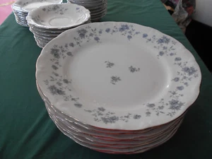 Set of 4 Johann Haviland Blue Garland Dinner Plates Bavaria Germany 10" - Picture 1 of 4