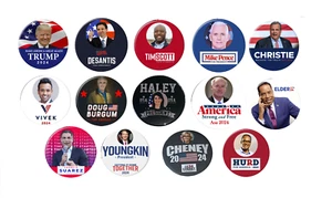 Republican Presidential Candidates 2024 pins Collector's Set (2.25" buttons) #1 - Picture 1 of 1