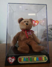 Ty Beanie Baby Britannia (Royal Girl Bear, UK Rare Exclusive) - WITH Case
