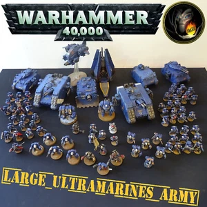 ULTRAMARINES ARMY - Painted Space Marines Company - 81 minis - 40k GW B1 - Picture 1 of 13