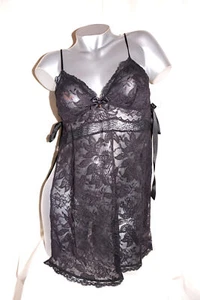 LISE CHARMEL Babydoll Negligée TRANSPARENCE DESIR Spitze schwarz NEU - Picture 1 of 5