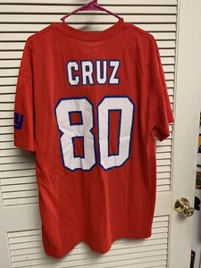 NFL New York Giants T-Shirt Mens XL Red Victor Cruz Nike - Picture 1 of 3