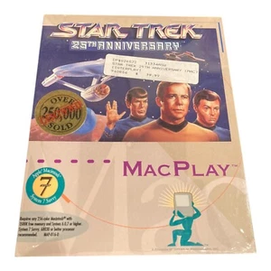 Star Trek 25th Anniversary (Mac CD) New US Retail Store Big Boxed Edition Sealed - Picture 1 of 4