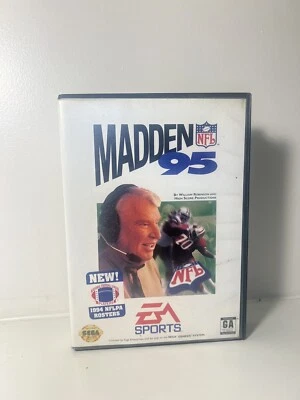 Joe Madden 95 FOOTBALL EA W/Poster SEGA Genesis Authentic vintage retro game - Image 1 of 3
