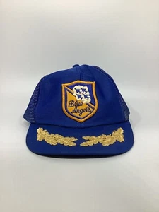 Vintage Blue Angels Gold Leaf Mesh Snapback Hat - Picture 1 of 5
