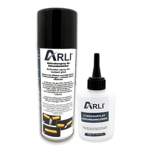 Sekundenkleber 50g mit Aktivator 200ml Universal schnell Cyanacrylat Kleber Set - Bild 1 von 8